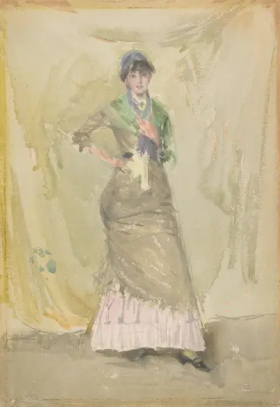 A Note in Green av James Abbott McNeill Whistler