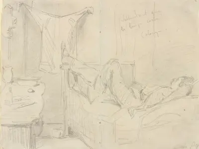 Attendant que le linge sèche! Cologne av James Abbott McNeill Whistler