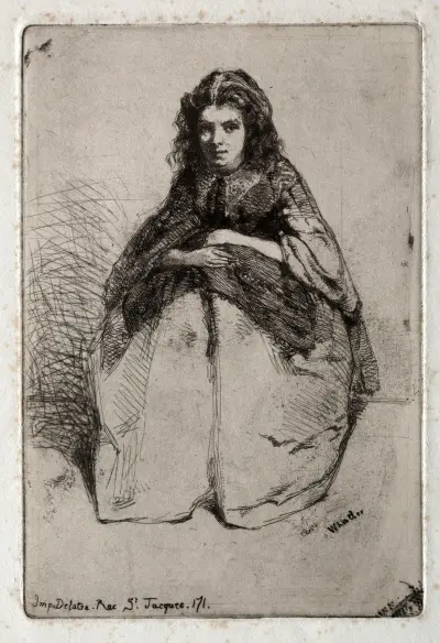 Fumette, 1858 av James Abbott McNeill Whistler
