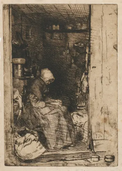 La Vieille aux Loques av James Abbott McNeill Whistler