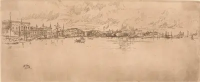 Long Venice, 1879 av James Abbott McNeill Whistler