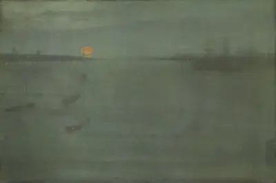 Nocturne: Blue and Gold–Southampton Water av James Abbott McNeill Whistler