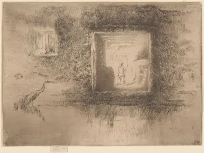 Nocturne Furnace, 1880 av James Abbott McNeill Whistler