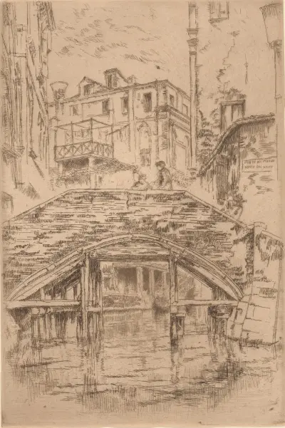 Ponte del Piovan av James Abbott McNeill Whistler