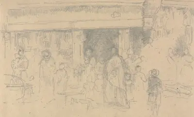 Shops at Chester av James Abbott McNeill Whistler