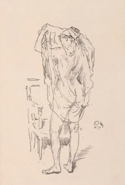 Study, 1895 av James Abbott McNeill Whistler