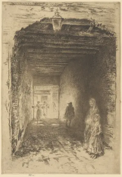 The Beggars, 1880 av James Abbott McNeill Whistler