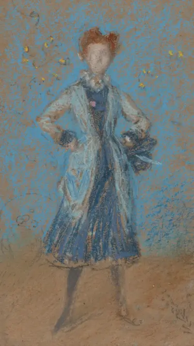 The Blue Girl, 1873 av James Abbott McNeill Whistler