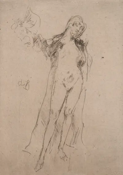 The Fan (Model No. 3) av James Abbott McNeill Whistler