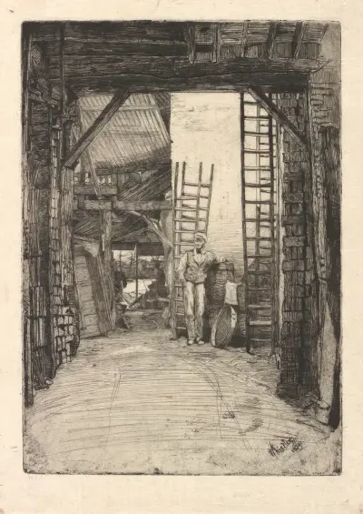 The Lime-Burner, 1859 – nr 1 av James Abbott McNeill Whistler