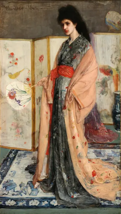 The Princess from the Land of Porcelain av James Abbott McNeill Whistler