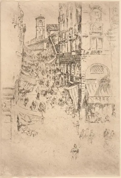 The Rialto av James Abbott McNeill Whistler