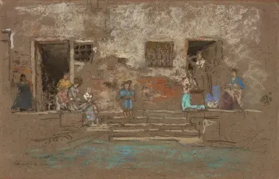 The Steps av James Abbott McNeill Whistler