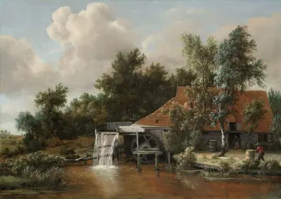 A Watermill, 1664 – nr 1 av Meindert Hobbema