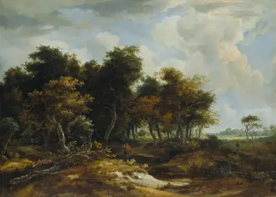 Entrance to a Forest av Meindert Hobbema