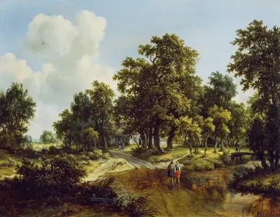 The Outskirts of a Wood av Meindert Hobbema