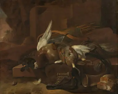 A Hunter’s Bag av Melchior d'Hondecoeter