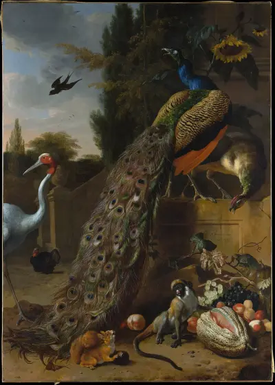 Peacocks av Melchior d'Hondecoeter