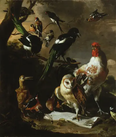 Vogelconcert av Melchior d'Hondecoeter