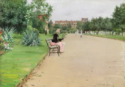 Ein Stadtpark von William Merritt Chase