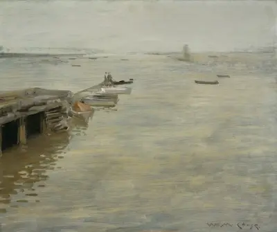 En grå dag av William Merritt Chase
