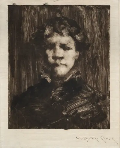 Pojkhuvud av William Merritt Chase