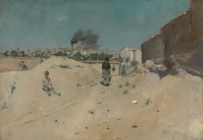 Am Stadtrand von Madrid von William Merritt Chase