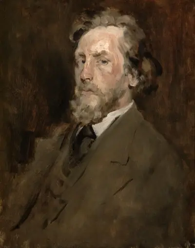 Portrait of a man av William Merritt Chase