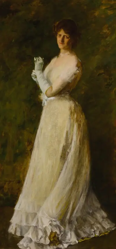 Portrait of Miss B. av William Merritt Chase