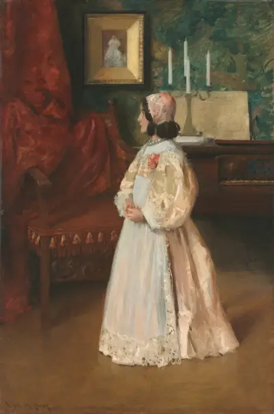 Portrait of My Daughter Alice av William Merritt Chase