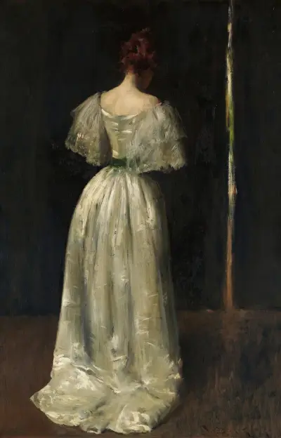 Sjutthundratalets dam av William Merritt Chase