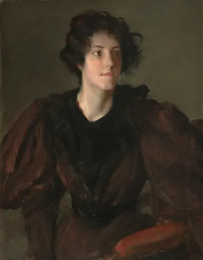 Studie av ung kvinna av William Merritt Chase
