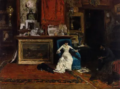 The Tenth Street Studio av William Merritt Chase