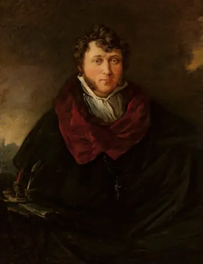 Portrait of Antoni Ostrowski av Piotr Michałowski