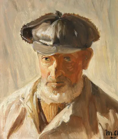 Skawbo mit Kasket von Michael Ancher