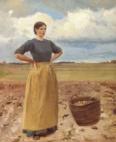 Junges Mädchen von Michael Ancher
