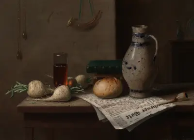Munchener Bote av William Michael Harnett