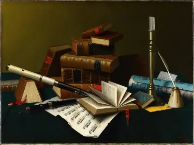 Music and Literature av William Michael Harnett