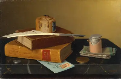 Der Tisch des Bankiers von William Michael Harnett