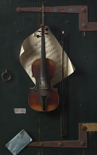 The Old Violin, 1886 av William Michael Harnett