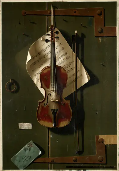 The old violin, 1887 av William Michael Harnett