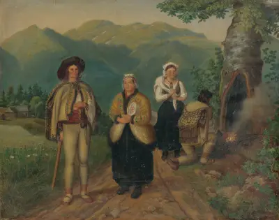 On the Road (Linen Makers) av Peter Michal Bohúň