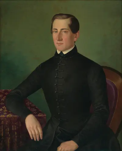 Portrait of a man, 1849 av Peter Michal Bohúň