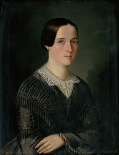 Portrait of Terézia Droppová (née Klenkayová) av Peter Michal Bohúň