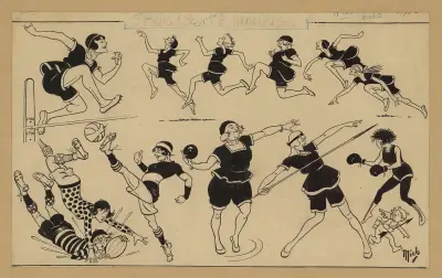 Sports féminins av Mich (Michel Liebeaux)