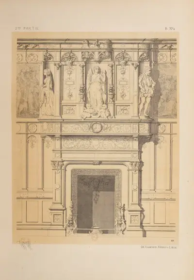 Cheminée; fragments historiques de la renaissance av Michel Liénard