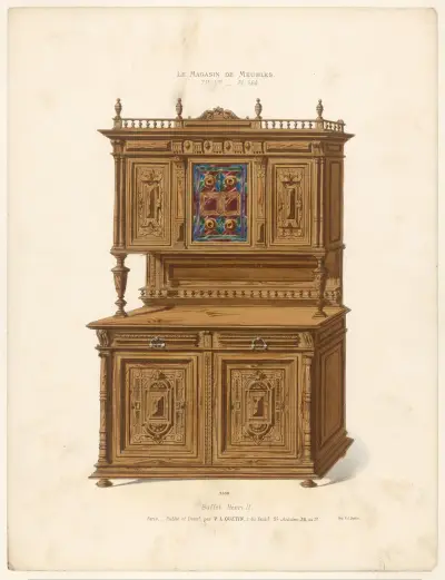 Henri II-buffé av Victor Léon Michel Quétin