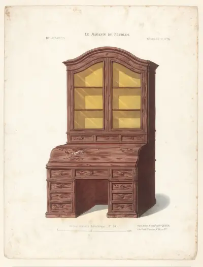 Bureau ministre Bibliothèque av Victor Léon Michel Quétin