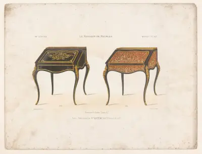 Bureaux de Dame Louis XV av Victor Léon Michel Quétin