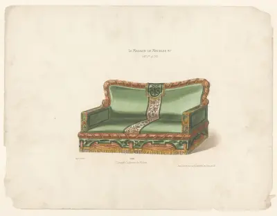 Canapé Catherine de Médicis av Victor Léon Michel Quétin